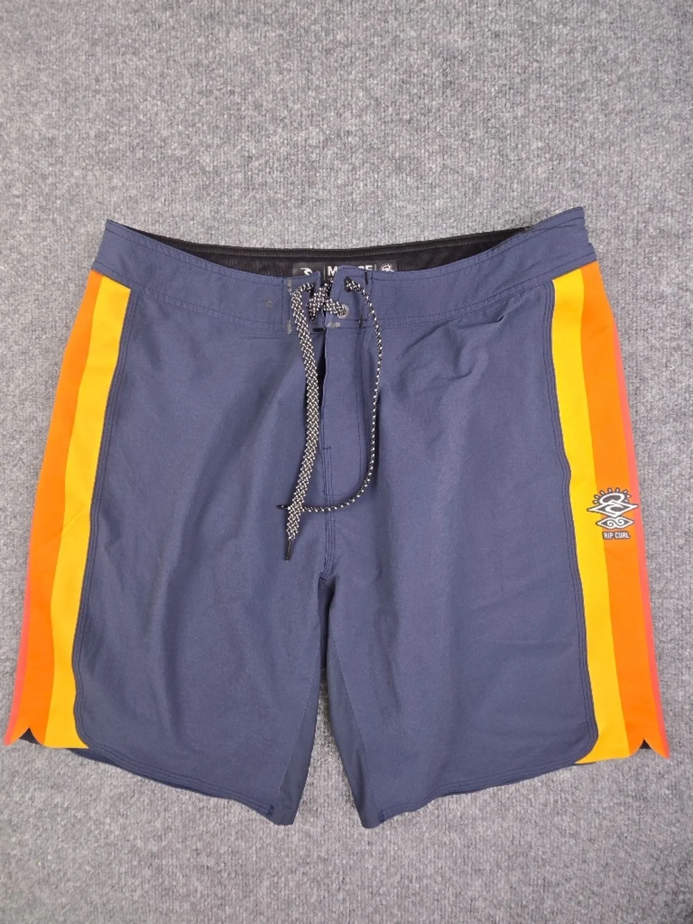 Rip Curl Mirage 3/2/1 Ultimate Boardshorts Swim Trunks Washed Navy Retro Striped